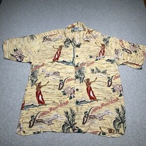 Gotcha Sport Hawaiian Aloha From Hawaii Shirt Mens Large Rayon Tropical‎